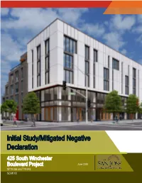 Initial Study/Mitigated Negative Declaration 425 South Winchester Boulevard Project June 2020 SP19-065 and T19-042 C2K Architecture, Inc