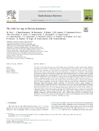 The Little Ice Age in Iberian Mountains T ⁎ M