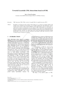 Towards Executable UML Interactions Based on Fuml