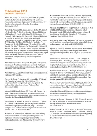 Full List of 2013 Publications