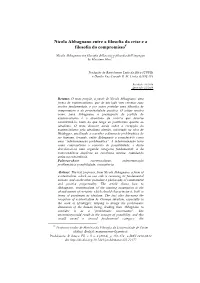 Nicola Abbagnano Between Philosophy of Crisis and Philosophy of Commitment