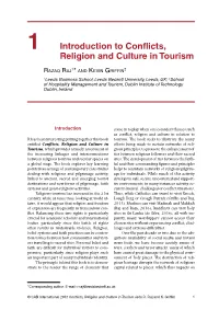 1 Introduction to Conflicts, Religion and Culture in Tourism