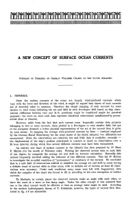 A New Concept of Surface Ocean Currents