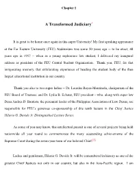 A Transformed Judiciary*