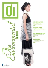 April 2018 the Environmental Issue