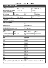 Funding Application