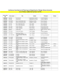 Institute of Architecture & Planning and Department of Design Nirma