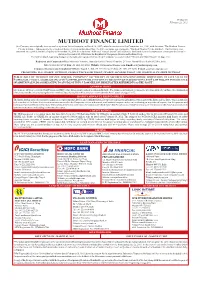 Prospectus (Muthoot NCD)
