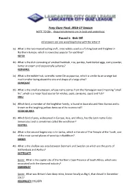 Tony Clare Final: 2016-17 Season NOTE to QM : Required Elements Are in Bold and Underlined