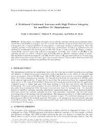 A Wideband Conformal Antenna with High Pattern Integrity for Mmwave 5G Smartphones