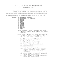 FOMC Meeting Transcript