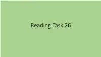 Reading Task 21