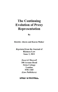 The Continuing Evolution of Proxy Representation