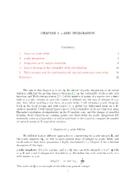 CHAPTER 3. P-ADIC INTEGRATION Contents