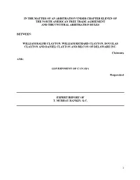 Expert Report of T. Murray Rankin, Q.C