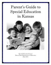 Parent Guide to Special Education in Kansas