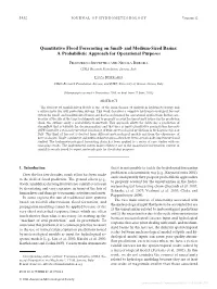 Quantitative Flood Forecasting on Small- and Medium-Sized Basins: a Probabilistic Approach for Operational Purposes
