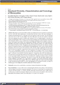 Structural Diversity, Characterization and Toxicology of Microcystins