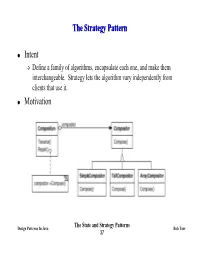 The Strategy Pattern Intent Motivation