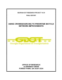 Using Crowdsourcing to Prioritize Bicycle Network Improvements