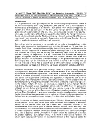 “A SHOVE from the SECOND ROW” by Jayantha Dhanapala (BASED