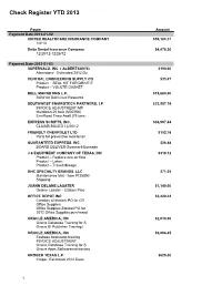 Check Register YTD 2013