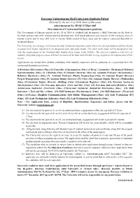 Haryana Vishwakarma Skill University Dudhola Palwal (Enacted by the Act 25 of 2016, State of Haryana) Advertisement No