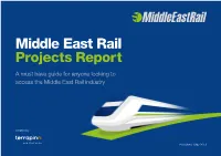 Middle East Rail Projects Report