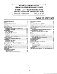 Table of Contents