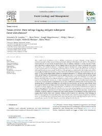 Tamm Review: Does Salvage Logging Mitigate Subsequent Forest Disturbances?
