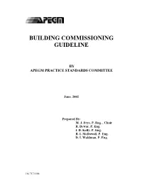Building Commissioning Guideline