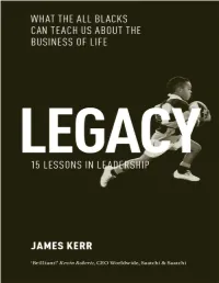 Legacy – the All Blacks