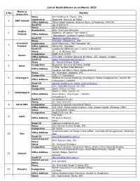 Nodal Officer's List