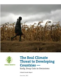 The Real Climate Threat to Developing Countries — Early, Deep Cuts in Emissions