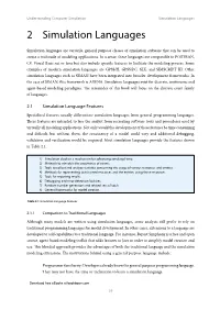 2 Simulation Languages