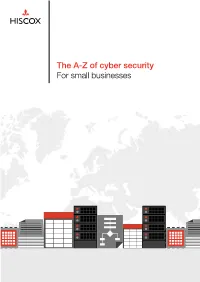 A-Z Cyber Security Guide | Hiscox UK