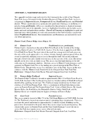 Appendix A, Northern Region