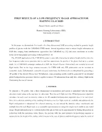 First Results of a Low-Frequency 3D-Sar Approach for Mapping Glaciers