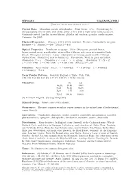 Olivenite Cu2(Aso4)(OH) C 2001-2005 Mineral Data Publishing, Version 1