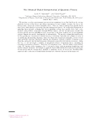 The Minimal Modal Interpretation of Quantum Theory