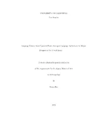 UNIVERSITY of CALIFORNIA Los Angeles Language Futures From