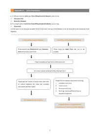 Appendix a : Claim Procedures A