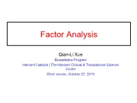 Factor Analysis