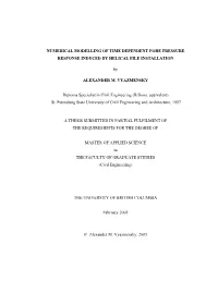 Numerical Modelling of Time Dependent Pore Pressure Response Induced by Helical Pile Installation