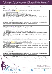 Performance Arrival Time 2019