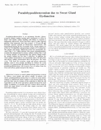 Pseudohypoaldosteronism Due to Sweat Gland Dysfunction