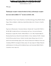 Purinergic Receptor Transactivation by the Β2-Adrenergic Receptor Increases Intracellular Ca2+ in Non-Excitable Cells