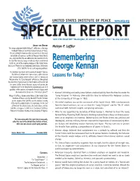 Remembering George Kennan Does Not Mean Idolizing Him