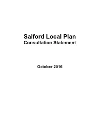 Salford Local Plan Consultation Statement
