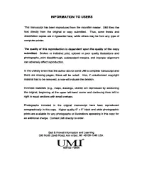Information to Users